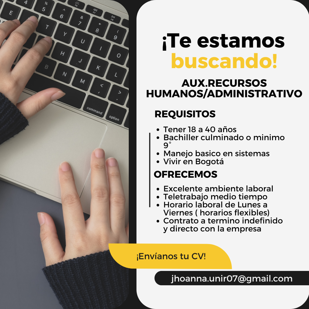 Auxiliar de recursos humanos/ administrativo